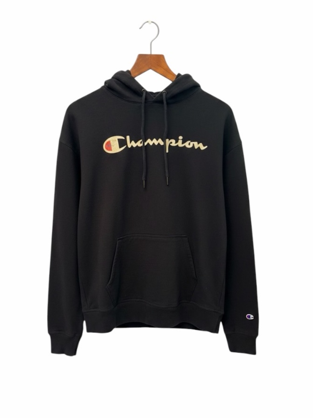 Champion Gray Sweatshirt with Red & Blue Trim